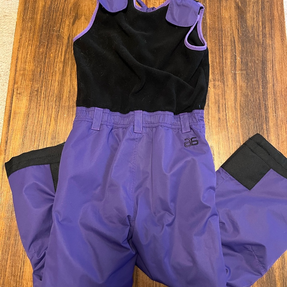 Arctix Kids Black and Purple Overalls - Picture 4 of 4